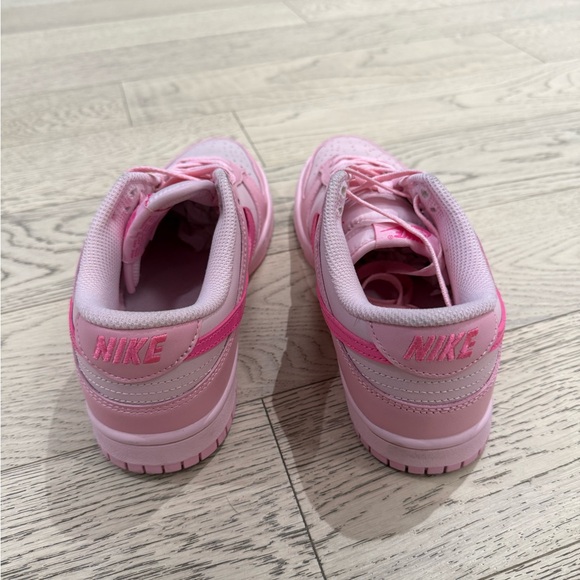 Nike Women's Dunk Low Triple Pink Sneakers - Picture 8 of 11